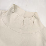 MHL. 595-3269510 COTTON THERMAL JERSEY ハイネック 日本製 定価18700円 カットソー 23AW アイボリー レディース エムエイチエル【中古】5-1021M△