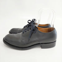 MARGARET HOWELL プレミアムライン プレーントゥ LEATHER LACE UP SHOES サイズ6 1/2 シューズ・靴 ブラック レディース マーガレットハウエル【中古】5-0904G◎