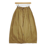 HARVESTY A21906-8 コットンチノ サーカススカート 定価16280円 ギャザー 日本製 ロングスカート ベージュ レディース ハーベスティ【中古】5-1021G△