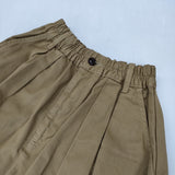 HARVESTY A21906-8 コットンチノ サーカススカート 定価16280円 ギャザー 日本製 ロングスカート ベージュ レディース ハーベスティ【中古】5-1021G△