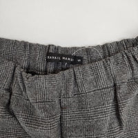TRAVAIL MANUEL グレンチェックノバドパンツ 定価15400円 502013 パンツ グレー レディース トラバイユマニュアル【中古】5-1013T∞