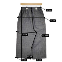 TRAVAIL MANUEL グレンチェックノバドパンツ 定価15400円 502013 パンツ グレー レディース トラバイユマニュアル【中古】5-1013T∞