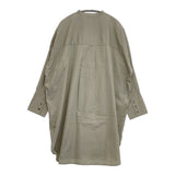 UNIVERSAL TISSU UT204SH041 バンドカラー ロングシャツ チュニック コットン 長袖シャツ カーキ レディース ユニバーサルティシュ【中古】5-1021M△