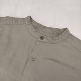 UNIVERSAL TISSU UT204SH041 バンドカラー ロングシャツ チュニック コットン 長袖シャツ カーキ レディース ユニバーサルティシュ【中古】5-1021M△