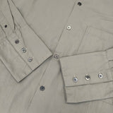 UNIVERSAL TISSU UT204SH041 バンドカラー ロングシャツ チュニック コットン 長袖シャツ カーキ レディース ユニバーサルティシュ【中古】5-1021M△