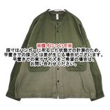 prit ネル×ドビーネル 切替スタンドカラーポケットワイドシャツ 定価15180円 製品洗い 長袖シャツ グリーン レディース プリット【中古】5-1013T∞