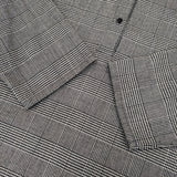 mizuiro-ind プルオーバー グレンチェック 長袖 シャツワンピース ウール混 チュニック ブラック ホワイト レディース ミズイロインド【中古】5-1021M△