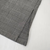 mizuiro-ind プルオーバー グレンチェック 長袖 シャツワンピース ウール混 チュニック ブラック ホワイト レディース ミズイロインド【中古】5-1021M△