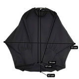 mizuiro-ind スタンドカラー コクーン プルオーバー 定価13750円 ウール混 カットソー ブラック レディース ミズイロインド【中古】5-1021M△