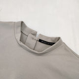 mizuiro-ind スタンドカラー コクーン プルオーバー 定価13750円 ウール混 カットソー グレージュ レディース ミズイロインド【中古】5-1021M△