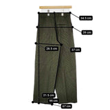 YLEVE 千鳥格子 ウール センタープレススラックス パンツ グリーン レディース イレーヴ【中古】5-1013T∞