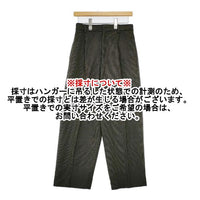YLEVE 千鳥格子 ウール センタープレススラックス パンツ グリーン レディース イレーヴ【中古】5-1013T∞