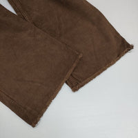 ROKU 6 BEAUTY&YOUTH CORD CUT 9LENGS PANTS 定価16500円 コーデュロイ パンツ ブラウン レディース ロクビューティアンドユース【中古】5-1013T∞