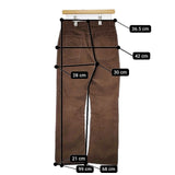 ROKU 6 BEAUTY&YOUTH CORD CUT 9LENGS PANTS 定価16500円 コーデュロイ パンツ ブラウン レディース ロクビューティアンドユース【中古】5-1013T∞