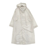 Midi-umi フード付き ロングコート コットン スプリングコート コート ライトグレー レディース ミディウミ【中古】5-1021M△