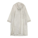 Midi-umi フード付き ロングコート コットン スプリングコート コート ライトグレー レディース ミディウミ【中古】5-1021M△