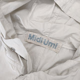 Midi-umi フード付き ロングコート コットン スプリングコート コート ライトグレー レディース ミディウミ【中古】5-1021M△