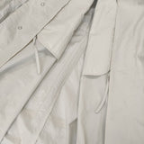 Midi-umi フード付き ロングコート コットン スプリングコート コート ライトグレー レディース ミディウミ【中古】5-1021M△