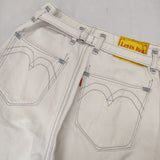 Levi's RED PC9-A0161-0000 HIGH LOOSE MORNING SHIFT コットンヘンプ デニムパンツ オフホワイト レディース リーバイスレッド【中古】5-1021M△