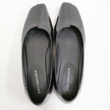yuko imanishi ASAHI レザー エナメル アシンメトリーフラットシューズ 定価16500円 38 靴 ブラック レディース ユウコイマニシ【中古】5-0710G♪