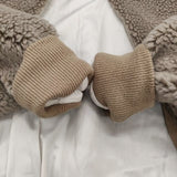 ALWEL ボア スリーブジャケット 定価59400円 ボレロ ALP-4 カーディガン グレージュ レディース オルウェル【中古】5-1026T♪