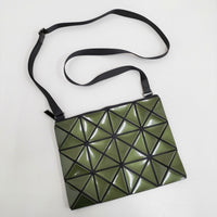 BAO BAO ISSEY MIYAKE LUCENT サコッシュ 定価30800円 BB33-A0282 ポシェット グリーン レディース バオバオイッセイミヤケ【中古】5-0710G♪