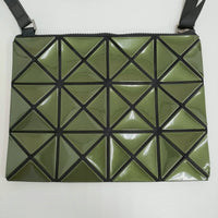 BAO BAO ISSEY MIYAKE LUCENT サコッシュ 定価30800円 BB33-A0282 ポシェット グリーン レディース バオバオイッセイミヤケ【中古】5-0710G♪