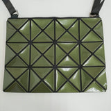 BAO BAO ISSEY MIYAKE LUCENT サコッシュ 定価30800円 BB33-A0282 ポシェット グリーン レディース バオバオイッセイミヤケ【中古】5-0710G♪