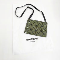 BAO BAO ISSEY MIYAKE LUCENT サコッシュ 定価30800円 BB33-A0282 ポシェット グリーン レディース バオバオイッセイミヤケ【中古】5-0710G♪