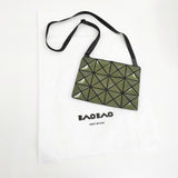 BAO BAO ISSEY MIYAKE LUCENT サコッシュ 定価30800円 BB33-A0282 ポシェット グリーン レディース バオバオイッセイミヤケ【中古】5-0710G♪