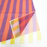 ISSEY MIYAKE 1325. 十字構造 再生ポリエステル ストール 多色 レディース イッセイミヤケ1325.【中古】5-0808M◎