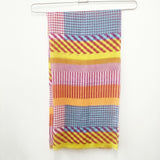 ISSEY MIYAKE 大判 リネンシルク 柄 ストール 多色 レディース イッセイミヤケ【中古】5-0808M◎