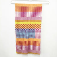 ISSEY MIYAKE 大判 リネンシルク 柄 ストール 多色 レディース イッセイミヤケ【中古】5-0808M◎