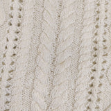 組曲 アクリルコットンニット ケーブルニット セーター ニット オフホワイト レディース クミキョク【中古】5-0801M△