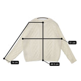 組曲 アクリルコットンニット ケーブルニット セーター ニット オフホワイト レディース クミキョク【中古】5-0801M△