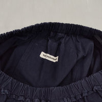 mina perhonen hiekka コットン ワイドパンツ ai4474 パンツ ネイビー レディース ミナペルホネン【中古】5-1001G∞