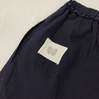 mina perhonen hiekka コットン ワイドパンツ ai4474 パンツ ネイビー レディース ミナペルホネン【中古】5-1001G∞