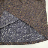 homspun キャラコ小花プリント ギャザースカート 定価26400円 231-4503 ロングスカート パープル オレンジ レディース ホームスパン【中古】5-1124M∞