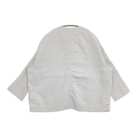 ARTS&SCIENCE 刺し子 ノーカラー サンプル品 ジャケット ライトグレー レディース アーツ&サイエンス【中古】5-0927M∞