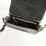 POLO RALPH LAUREN 未使用品 スタッズ レザー 革 ショルダーバッグ ブラック レディース ポロ・ラルフローレン【中古】5-1029G∞