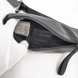 KARL LAGERFELD 未使用品 ウエストポーチ レザー ウエストバッグ ブラック レディース カールラガーフェルド【中古】5-1112G∞