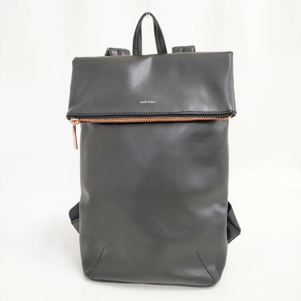MATT & NAT 合皮 フェイクレザー リュック・デイパック ブラック レディース マットアンドナット【中古】5-1029G∞