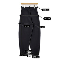 BEAUTY&YOUTH UNITED ARROWS BY カーブ パンツ ウォッシャブル 定価13750円 パンツ ブラック レディース ビューティアンドユース【中古】5-0927G∞