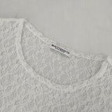 BEAUTY&YOUTH UNITED ARROWS フラワーレース プルオーバー 定価8190円 カットソー ホワイト レディース ビューティアンドユース【中古】5-0927M∞