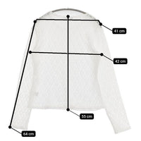 BEAUTY&YOUTH UNITED ARROWS フラワーレース プルオーバー 定価8190円 カットソー ホワイト レディース ビューティアンドユース【中古】5-0927M∞