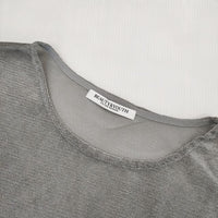 BEAUTY&YOUTH UNITED ARROWS メッシュ素材 長袖Ｔシャツ カットソー ロンＴ グレー レディース ビューティアンドユース【中古】5-0927M∞