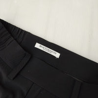 BEAUTY&YOUTH UNITED ARROWS ポリエステルツイル 2タック パンツ センタープレススラックス パンツ ブラック レディース ビューティアンドユース【中古】5-0927G∞