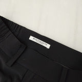 BEAUTY&YOUTH UNITED ARROWS ポリエステルツイル 2タック パンツ センタープレススラックス パンツ ブラック レディース ビューティアンドユース【中古】5-0927G∞