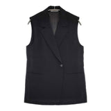 BEAUTY&YOUTH UNITED ARROWS スリーブレスジャケット ベスト 定価18000円 ジャケット ブラック レディース ビューティアンドユース【中古】5-1113M∞