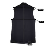 BEAUTY&YOUTH UNITED ARROWS スリーブレスジャケット ベスト 定価18000円 ジャケット ブラック レディース ビューティアンドユース【中古】5-1113M∞